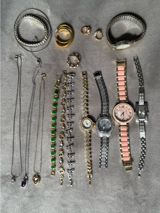 Accessories - Jewelry Bundle / Mixed Jewelry Lot – Bracelets, Rings, Necklaces & Watches